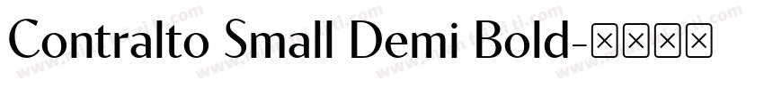 Contralto Small Demi Bold字体转换
